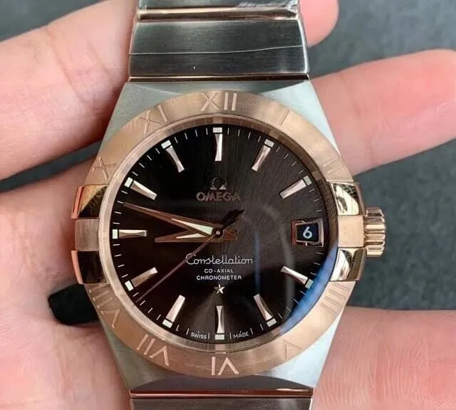 Omega Constellation 123.20.31.20.13.001 VS Factory 1:1 Best Edition Replica Watch Brown Dial